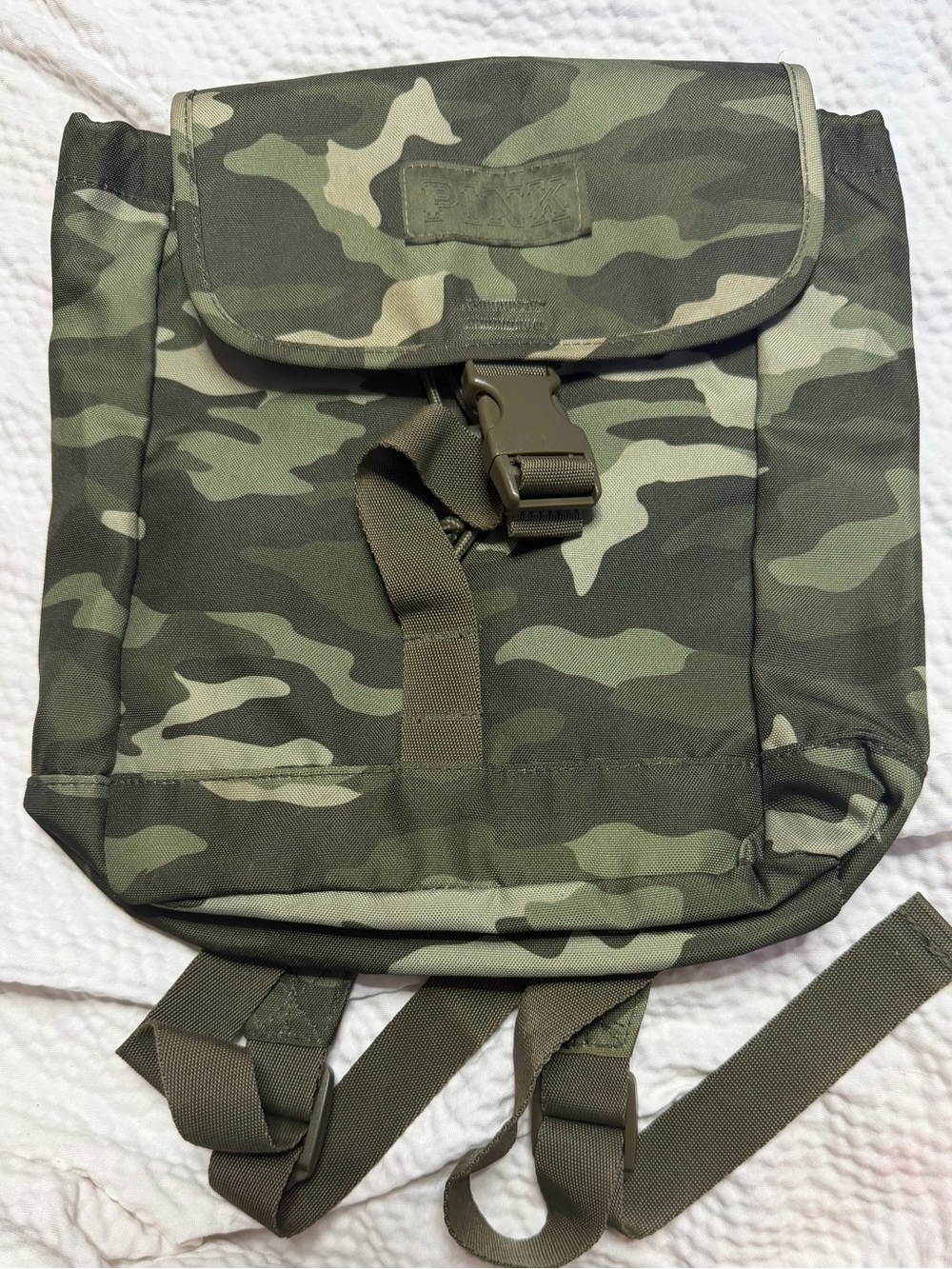 Camo Pink Victoria’s Secret Backpack - Green Camo new
